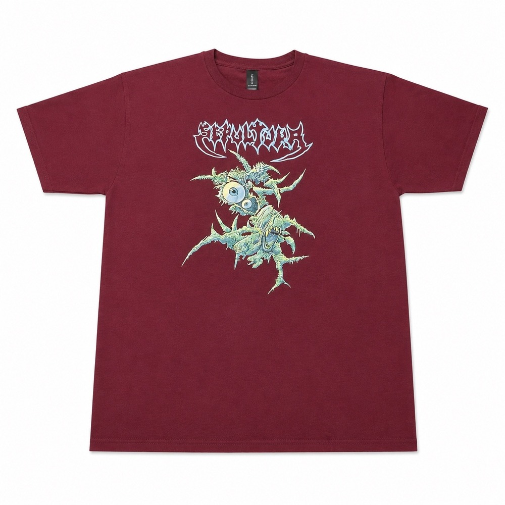 Sepultura Band T-Shirt Maroon Heavy Metal Graphic Tee Short Sleeve Mens Large